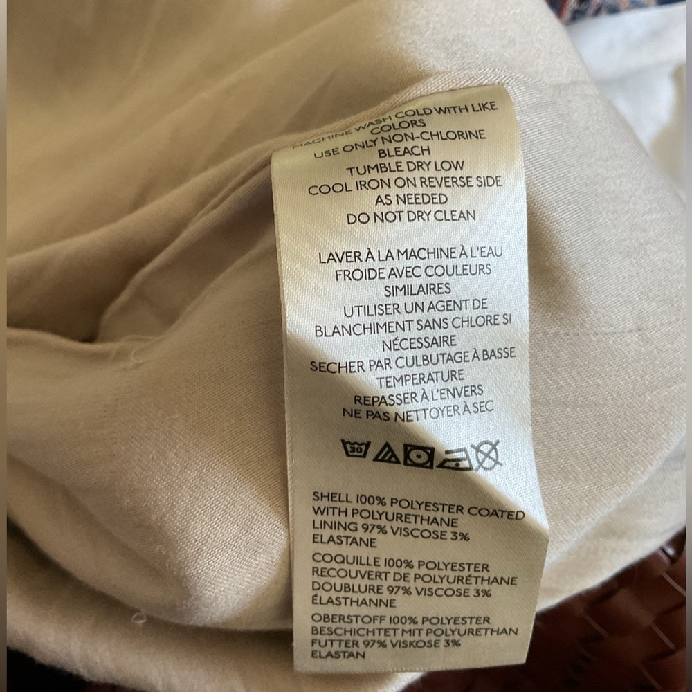 By Anthropologie Pilcro Faux-Leather Scoop-Neck Shift Mini Dress size 14 new nwt - Picture 6 of 6